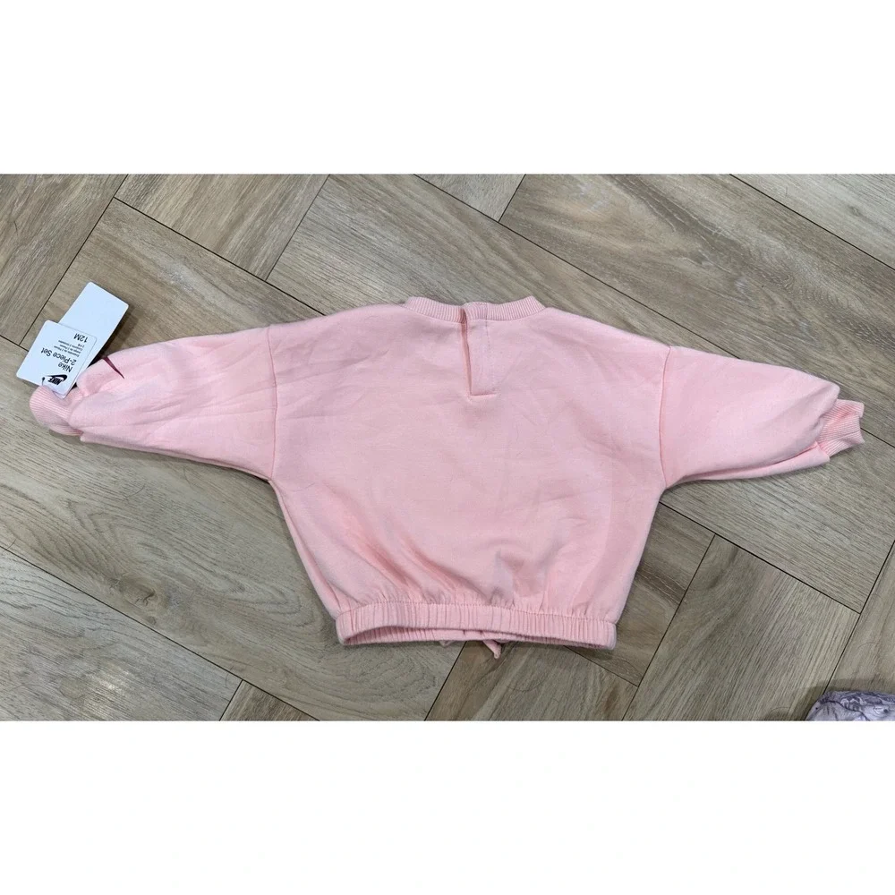 Nike Just Do It Pink Graphic Sweatshirt Infant Girls 12M N144-ADZ